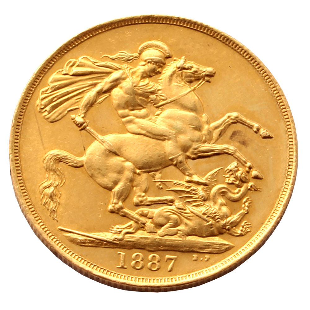 Extremely Fine 1887 Gold coin